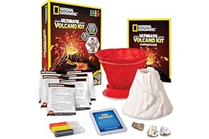 BLUE MARBLE National Geographic Ultimate Volcano Kit – Erupting Volcano Science Kit for Kids, 3X More Eruptions, Pop Crystals Create Exciting Sounds, STEM Science & Educational Toys (Amazon Exclusive)
