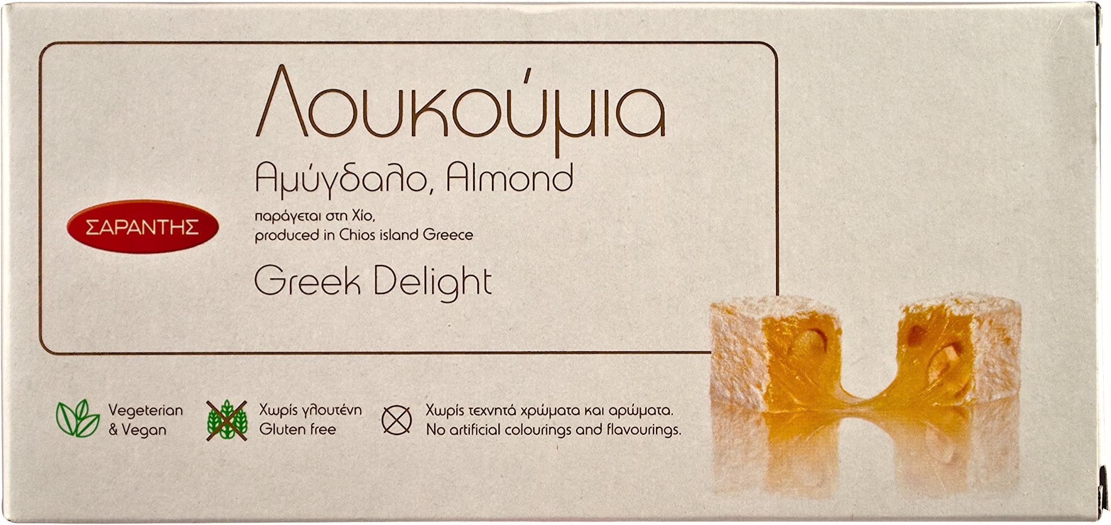 Sarantis, Greek Almond Delights , Net weight 400g, Carton box