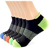 MONFOOT Men's/Women's 5-10 Pairs Athletic Cushion Running Performance Heel Tab Ankle Socks, Multipack