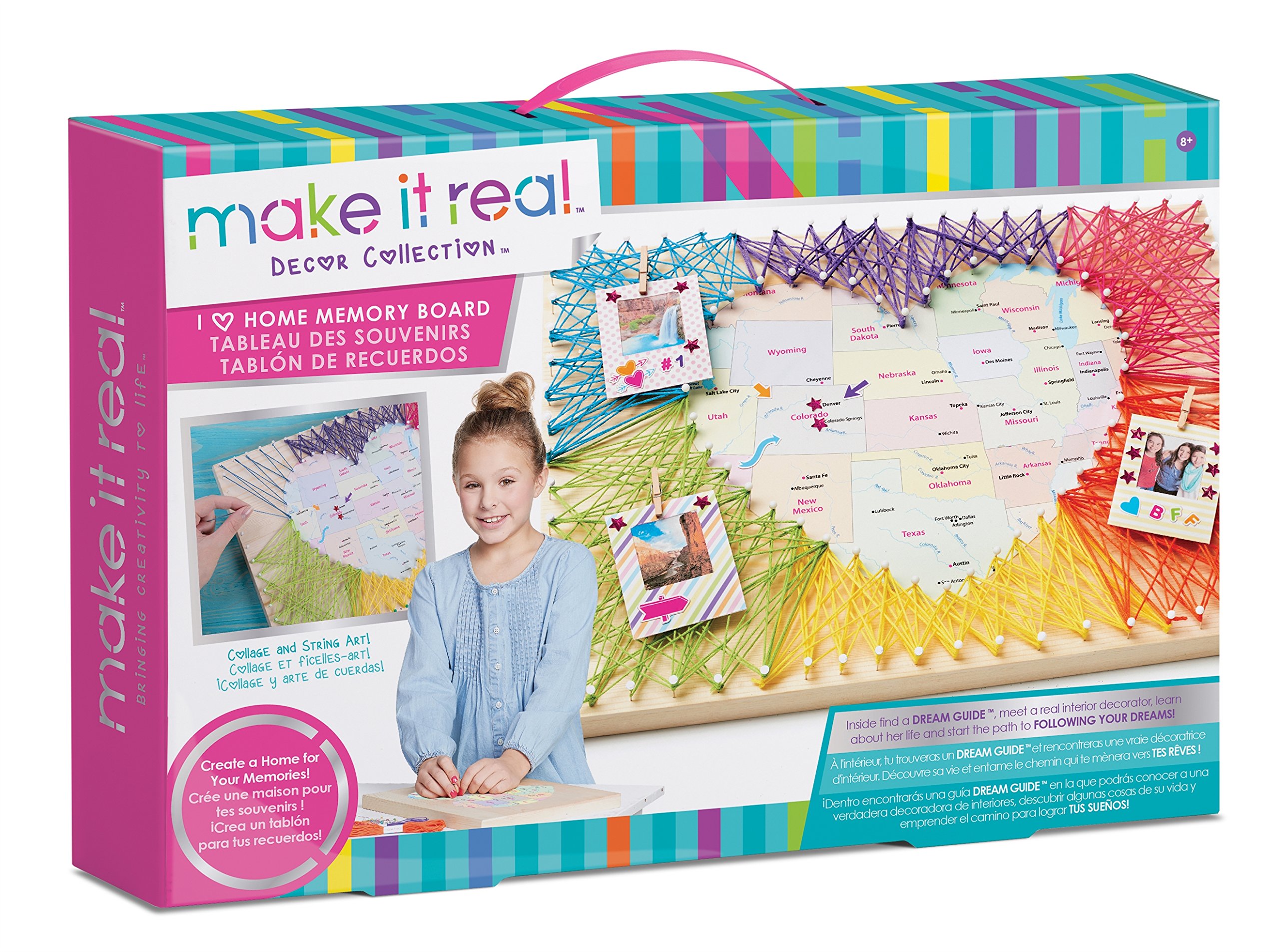 Make It Real 1508" Heart Home Memory Board, Various