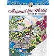 Creative Haven Around the World Color by Number (Adult Coloring Books: World & Travel)