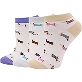 Pomlia Women's Haute Dachshund Dog Socks Casual Crew Socks Animal Cute Socks Gifts for Women