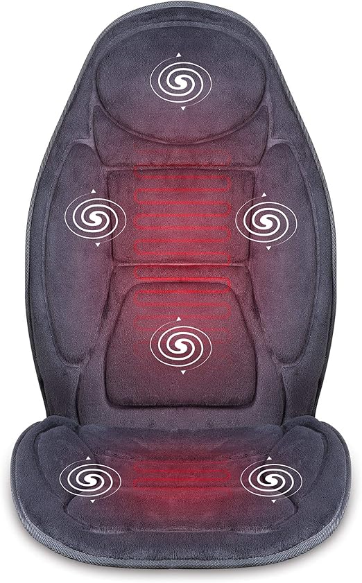 Plush heated massage chair pad with remote Clearance