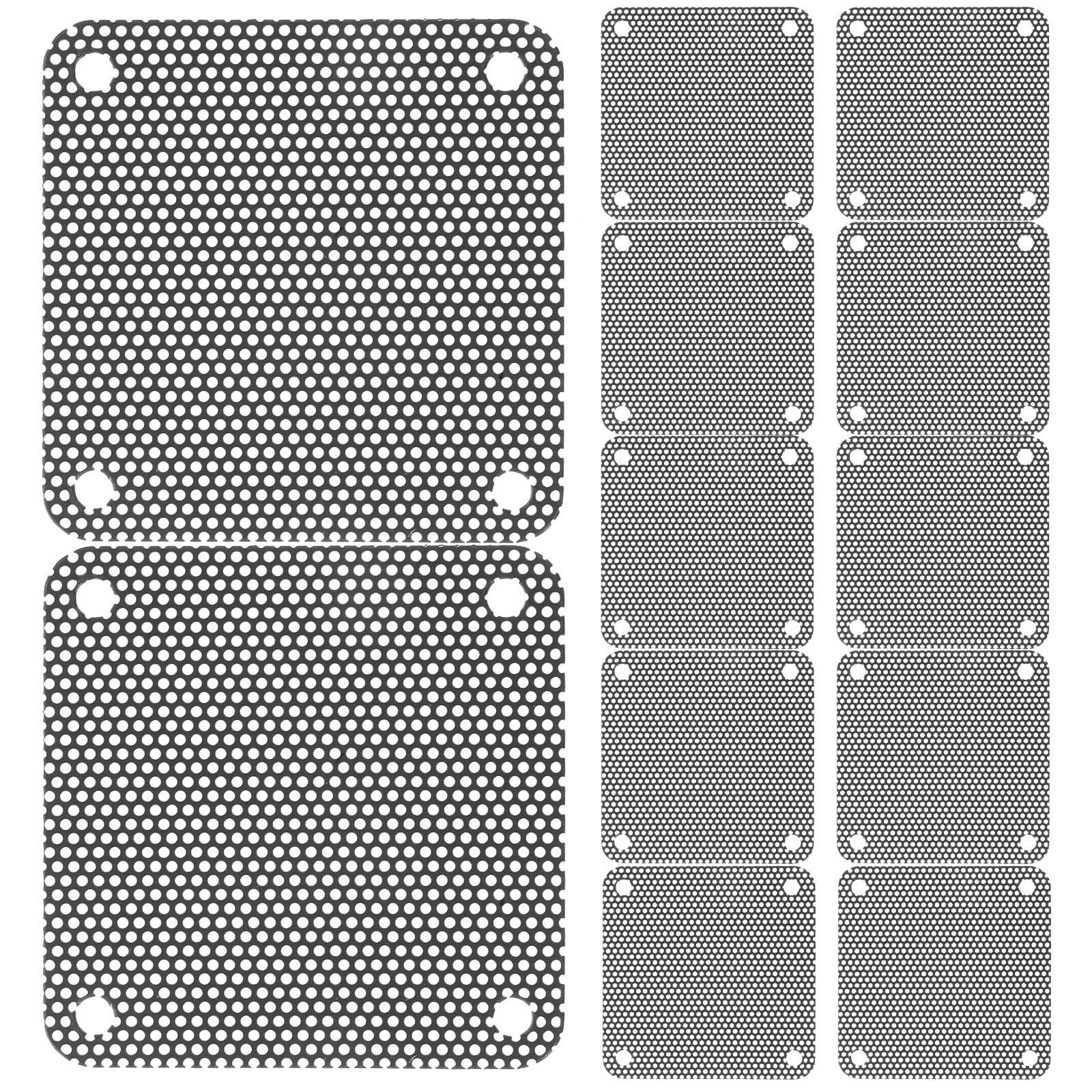 SOLUSTRE 40mm PC Cooler Fan Dust Filter Dustproof Case Cover PVC Dust Strainer Cooling Fan Mesh Fan Dustproof Filter (Pack of 20)