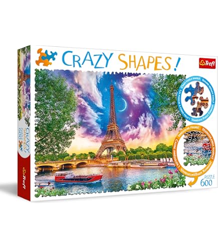 Trefl Crazy Shapes Jigsaw Puzzle – 600 Piece Tiger Puzzle, Irregular Shapes, For Adults & Kids 10+ - View #3