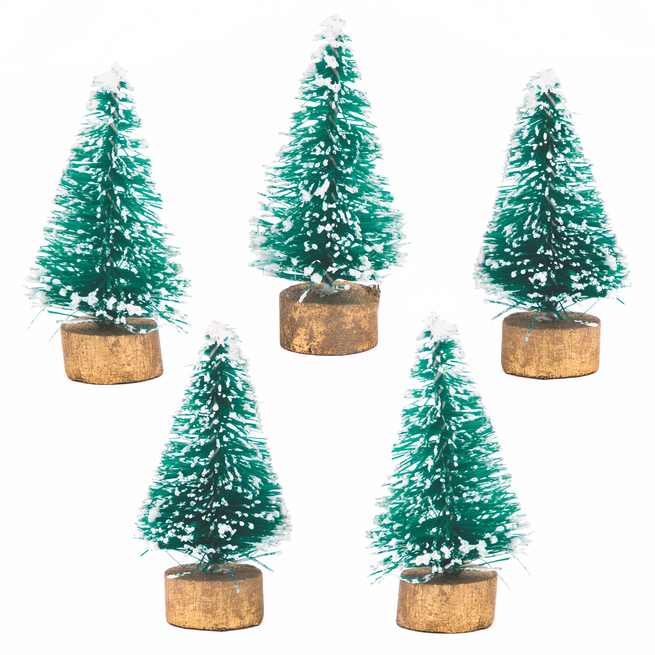 Baker Ross Mini Christmas Trees Value Pack — Kids' Crafts and Art Projects for Displays, Models and Decorations (Pack of 8)
