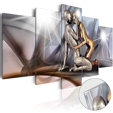 murando - Acrylglasbild Abstrakt 100x50 cm - 5 Teilig - Bilder Wandbild - modern - Decoration - h-A-0019-k-m