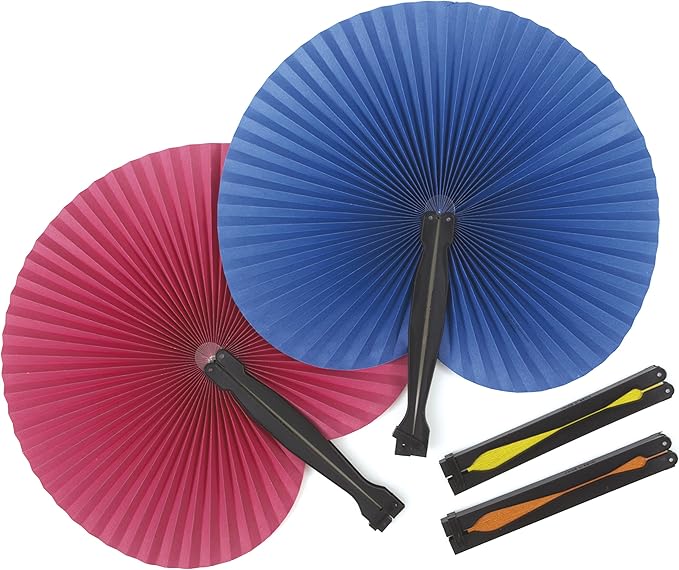 Paper Fan Party Favors, 4ct, Assorted Colors Kitchen & Dining