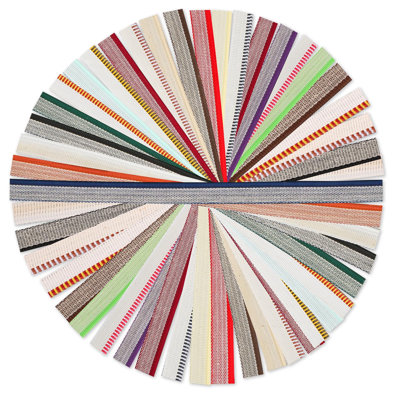 SAVITA 48pcs Book Binding Headbands, 11.8x0.5inch 24 Colors Book Headband Book Binding Cotton Book Binding Cloth Set for Bookbinding Beginners Book Repair Book Decor