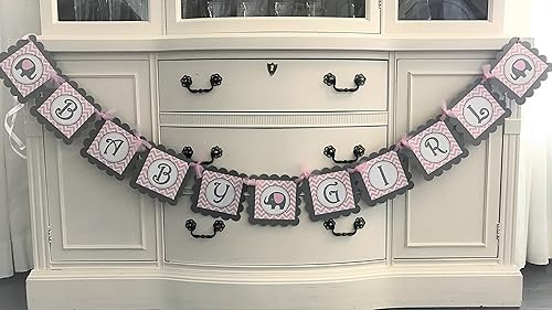 Amazon Com Light Pink And Gray Baby Girl Elephant Baby Shower