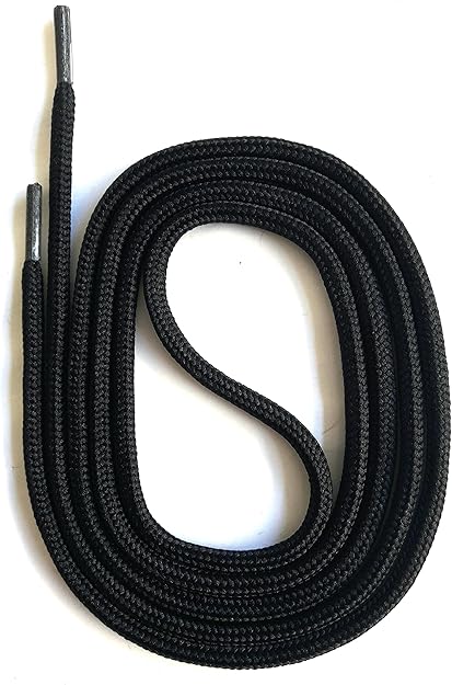 Lacets De Securite Ronds Noir 150cm 4 5mm Lacets Pour Chaussures De Travail Et De Randonnee Trekking Hiking Bottes Martens Snors Amazon Fr Chaussures Et Sacs