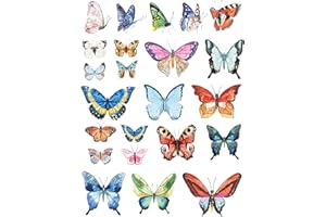 SANBAO STUDIO Ceramic Decals - Overglaze - Enamel Decal - Waterslide Decal Butterfly