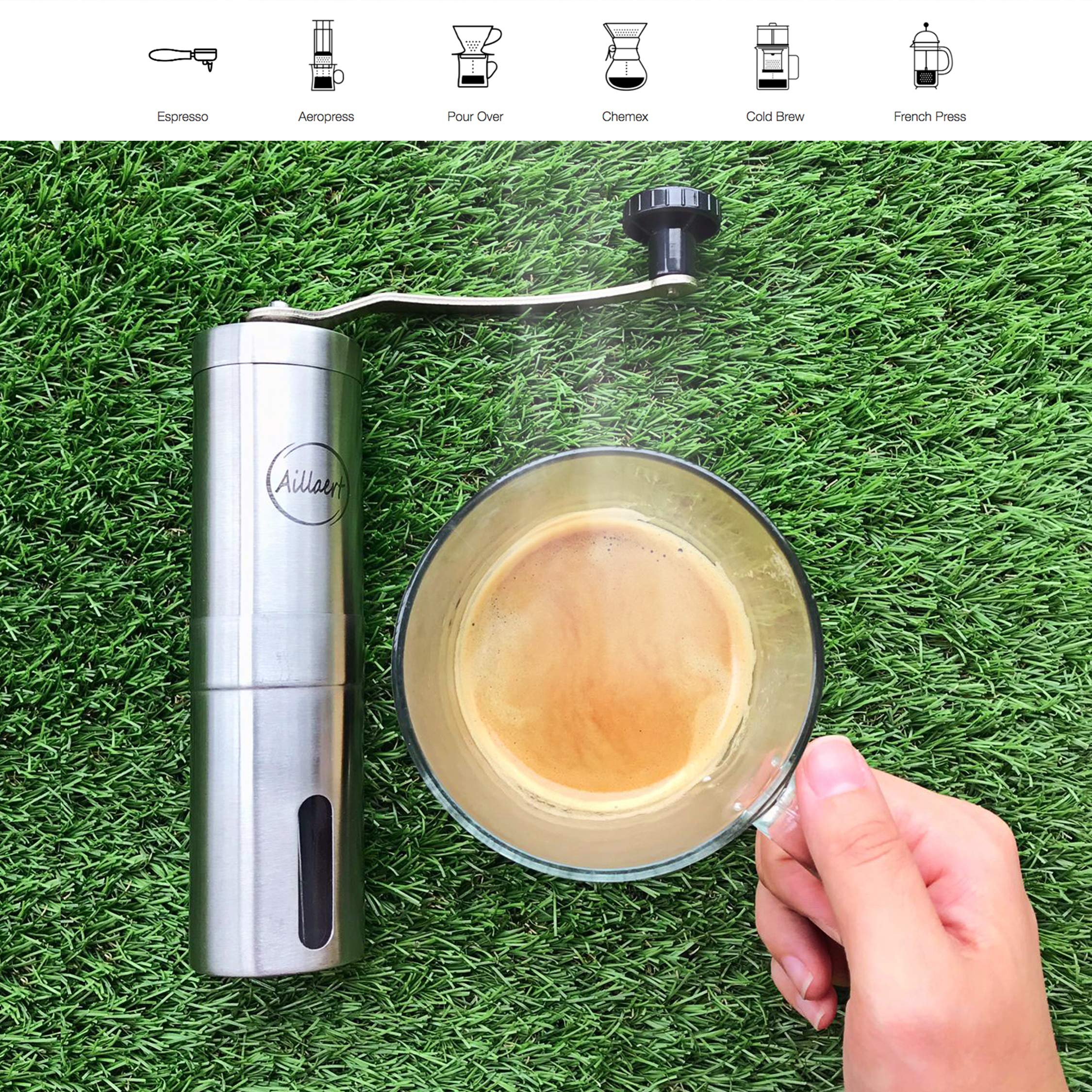 Manual Coffee Grinder Coffee Grinder Conical Ceramic Burr in