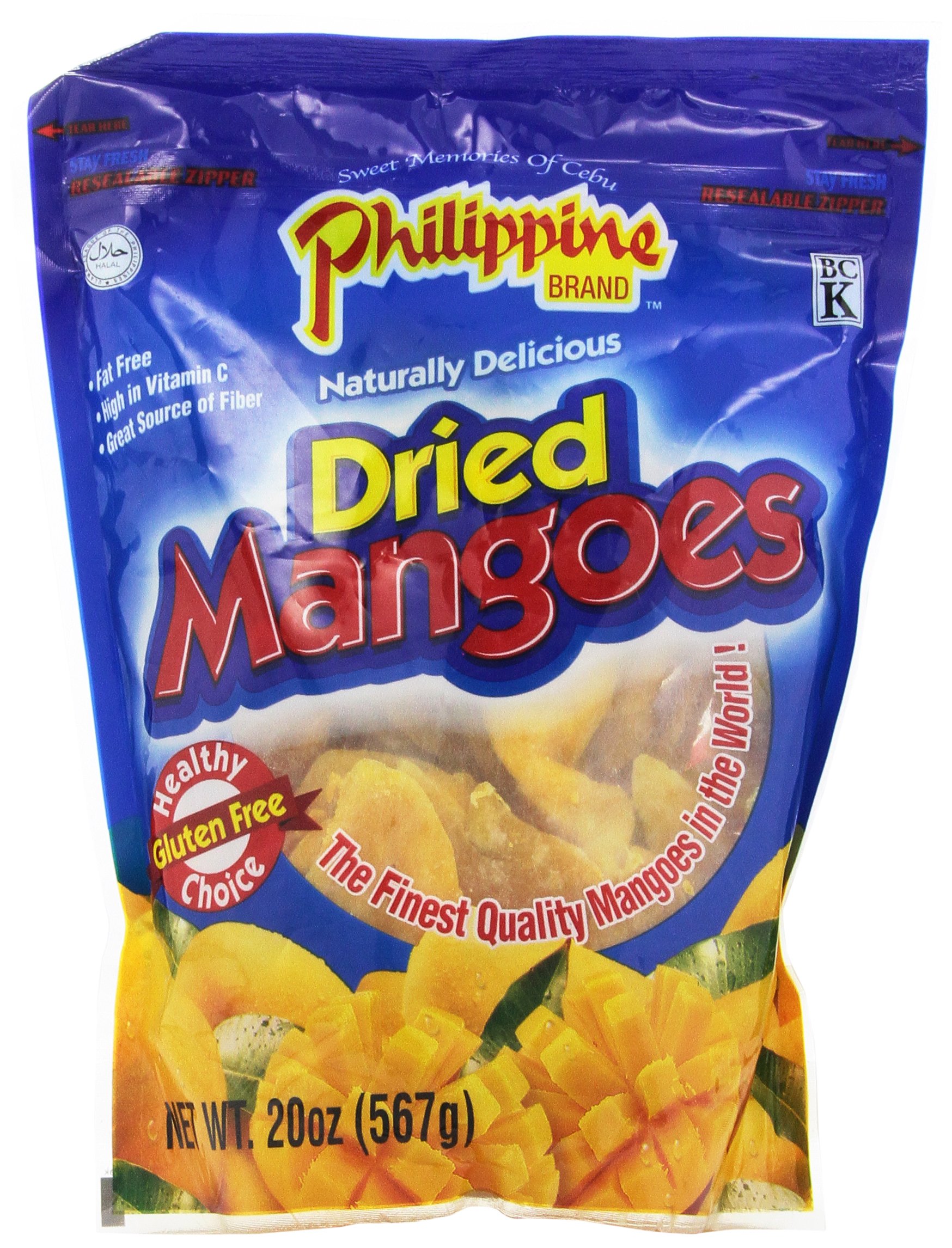 Philippine Brand Dried Mango, 20-Ounce Pouches