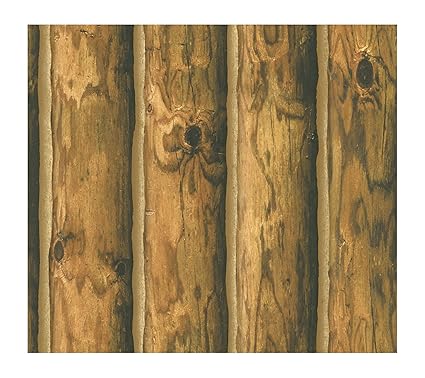 York Wallcoverings Ch7980smp Mountain Logs Wallpaper Memo Sample