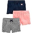 Simple Joys by Carter's Girls' 3-Pack Knit Shorts