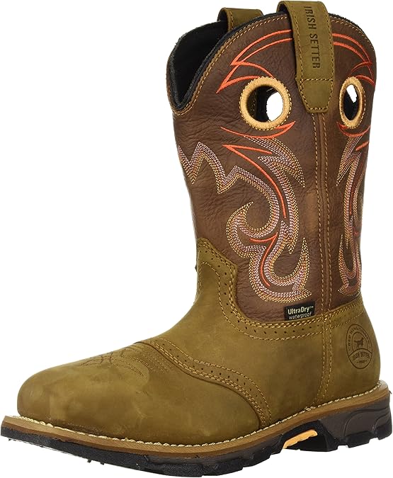 Irish Setter Work Women's Marshall Waterproof Steel Toe 9" Pull On Boot