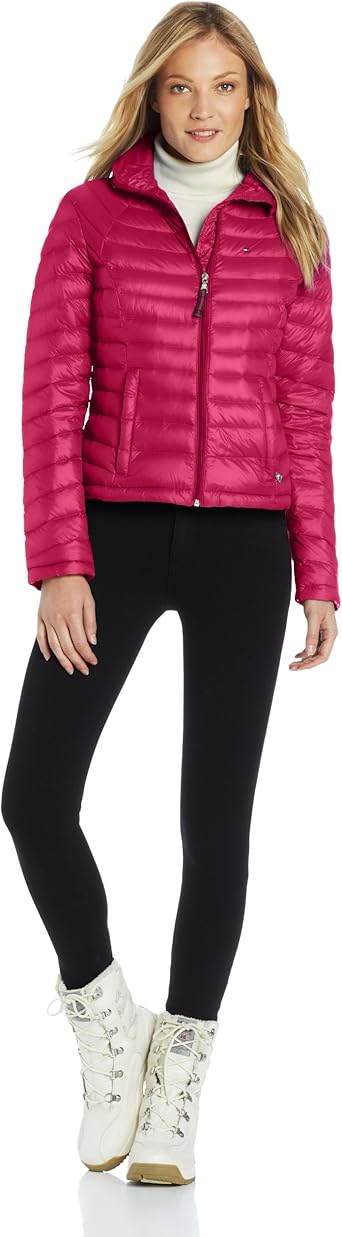 tommy hilfiger women's short packable down jacket