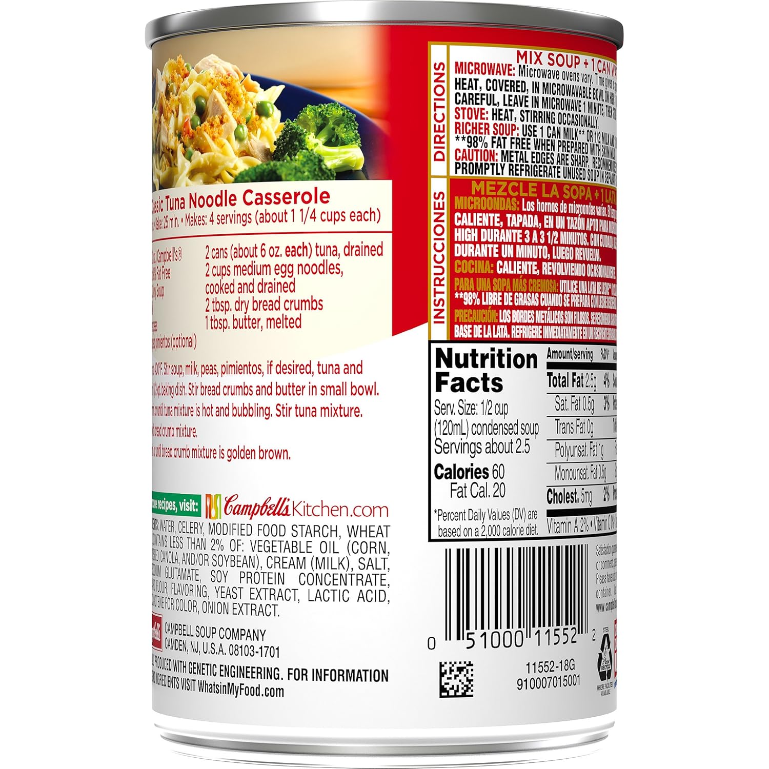 Cream Of Celery Soup Campbells Nutrition Nutrition Pics