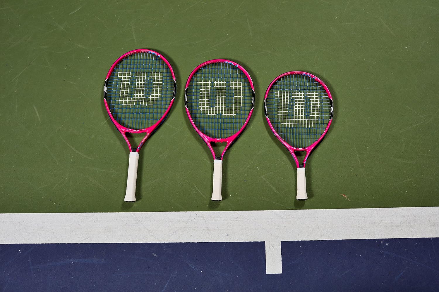 Wilson Junior Burn Pink Tennis Racquet : Sports & Outdoors