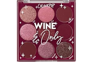 ColourPop Wine & Only Eyeshadow Palette - Deep Red & Burgundy Eye Makeup Palette with Matte, Metallic and Matte Sparkle Finishes - High-Pigment Eye Makeup with a Long-Wearing Formula (0.3 oz)