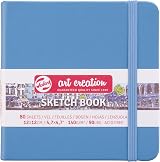 Talens Art Creation Sketchbook Lake Blue 12x12cm 140g 80 Sheets Hard-Bound