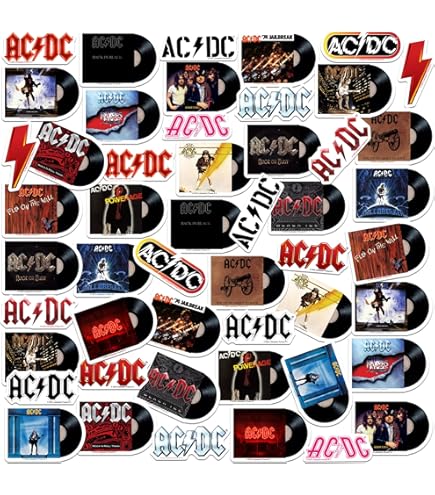 Amazon.com: C&D Visionary ACDC Logo Metal Sticker, Gold, 9cm