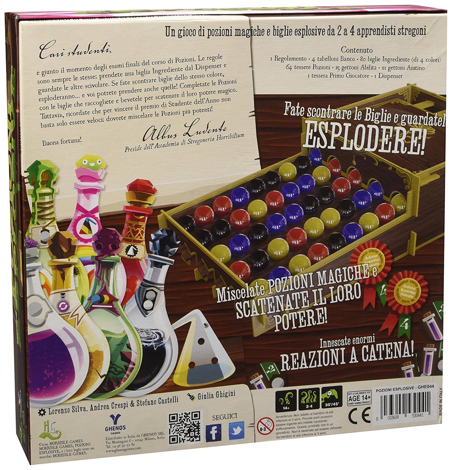 Ghenos Games GHE044 Pozioni Esplosive Gioco da Tavolo Amazon Giochi e giocattoli