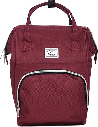 burgundy mini backpack