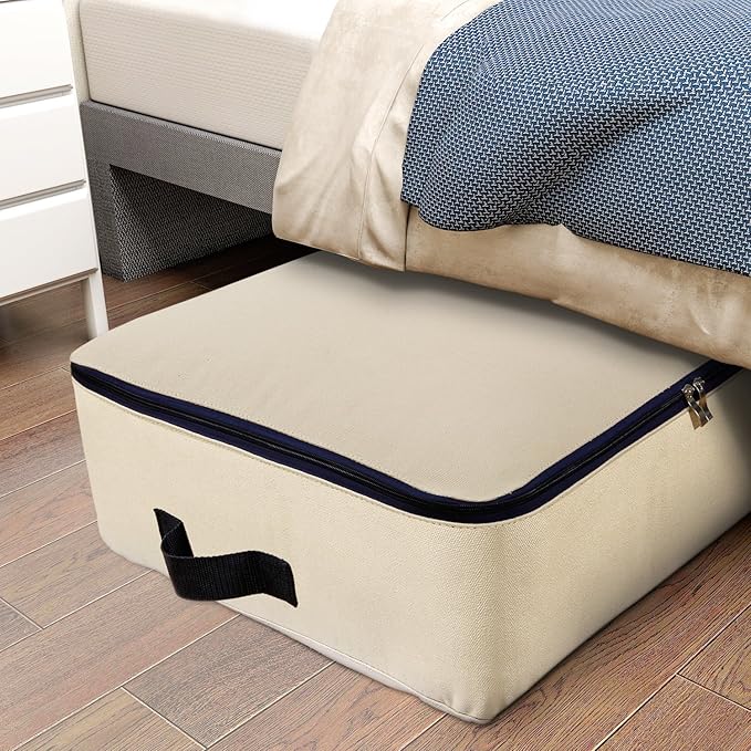 Lifewit Bolsa de almacenamiento Tela Plegable para prendas de cama edredones fundas de edredón manta almohadas prendas de vestir suéteres (100L 73x51x27cm)