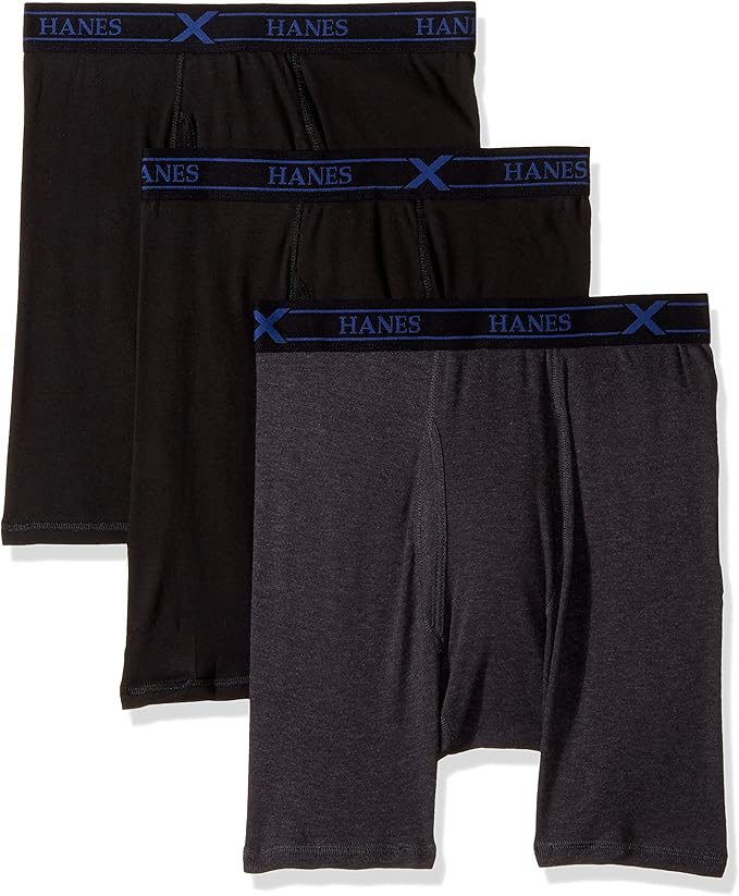 Hanes Ultimate Men's 3Pack XTemp Comfort Boxer Briefs multi