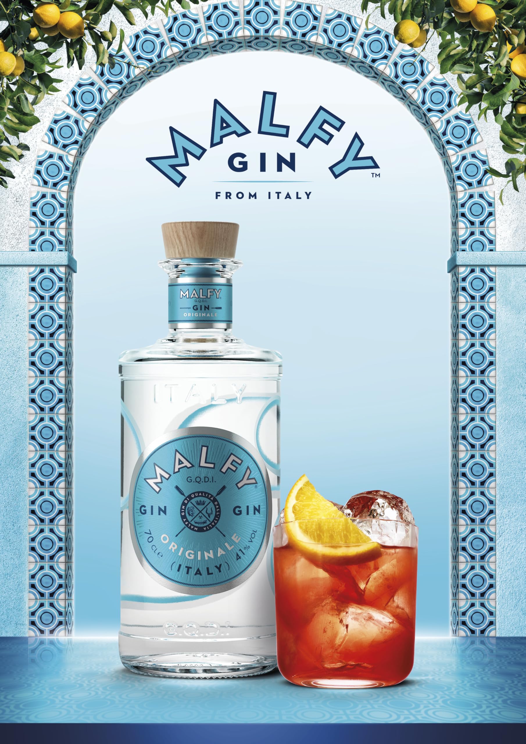 Malfy Gin Originale – Klassischer Super Premium Dry Gin aus Italien – 41% Vol – 1 x 0,7L 6