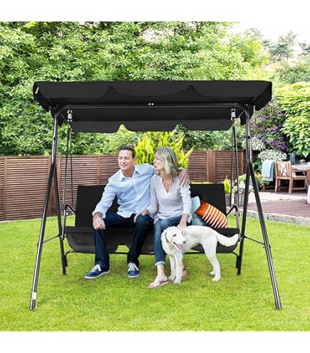 Canopy Amazon Prime Porch Swings Yard Swing With Canopy LEISU Seat