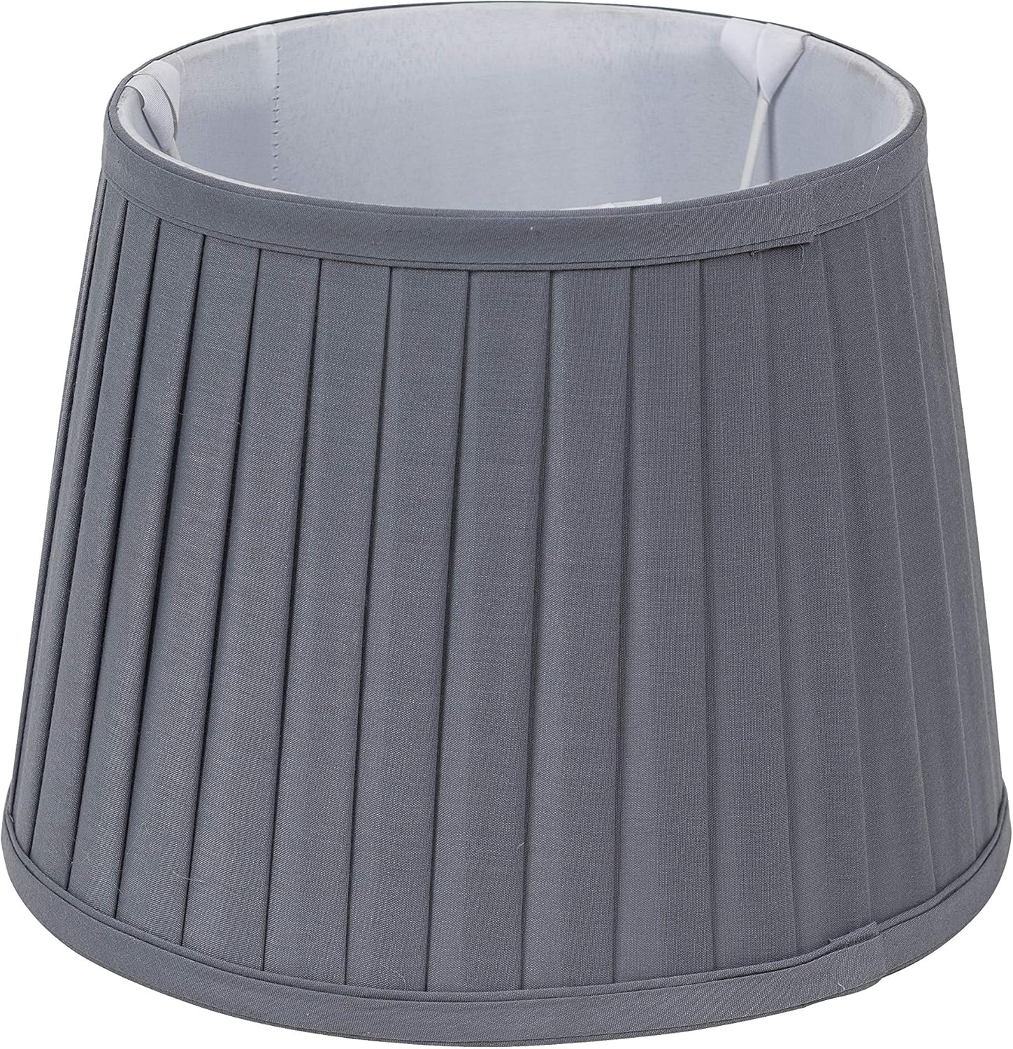 Small Modern Pleated Tapered Table/Floor Lamp Light Shade in a Grey