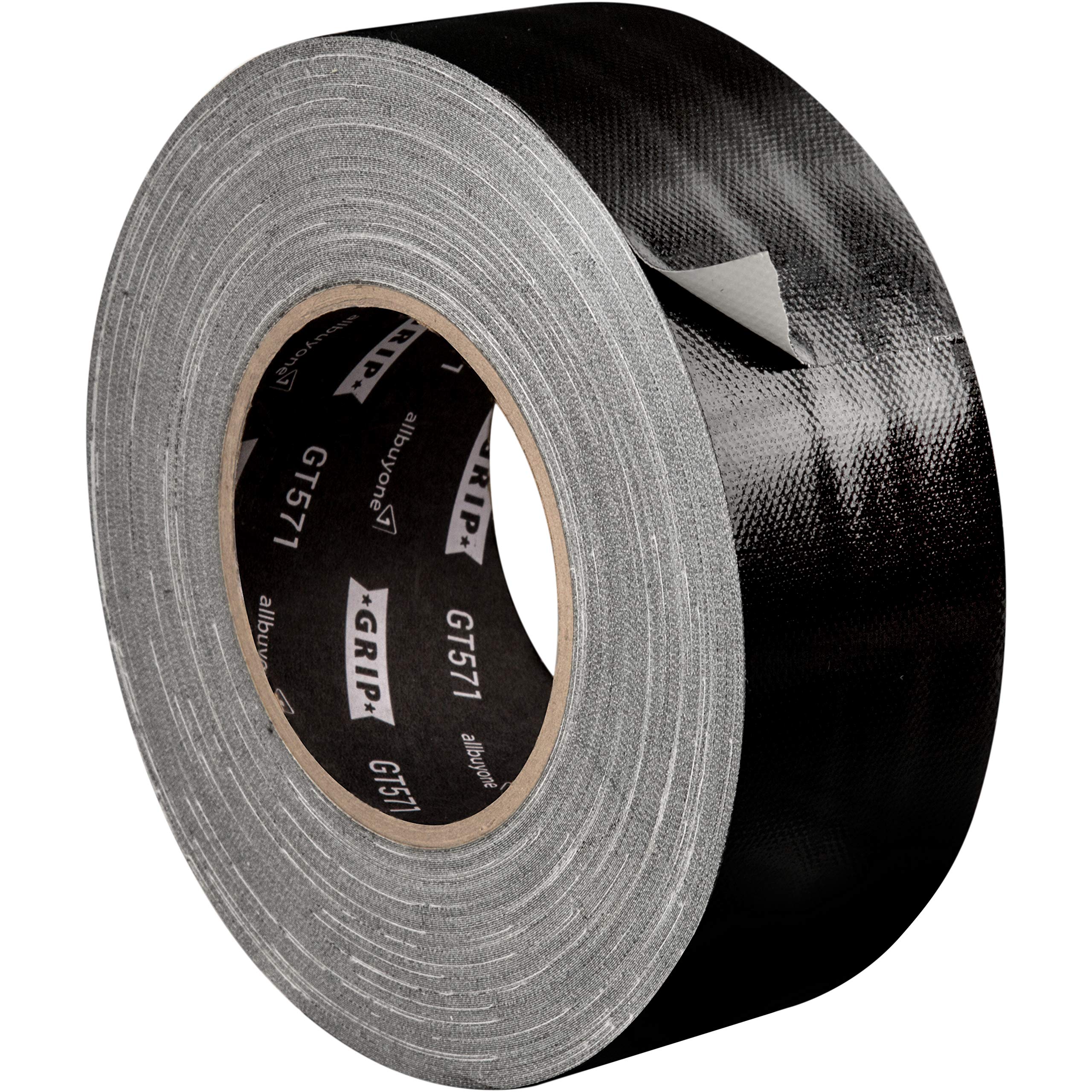 GRIP Eventbasics GT 571 Universal Fabric Tape Black 50 mm x 50 m Gaffa Tape for , Bundling and Attaching