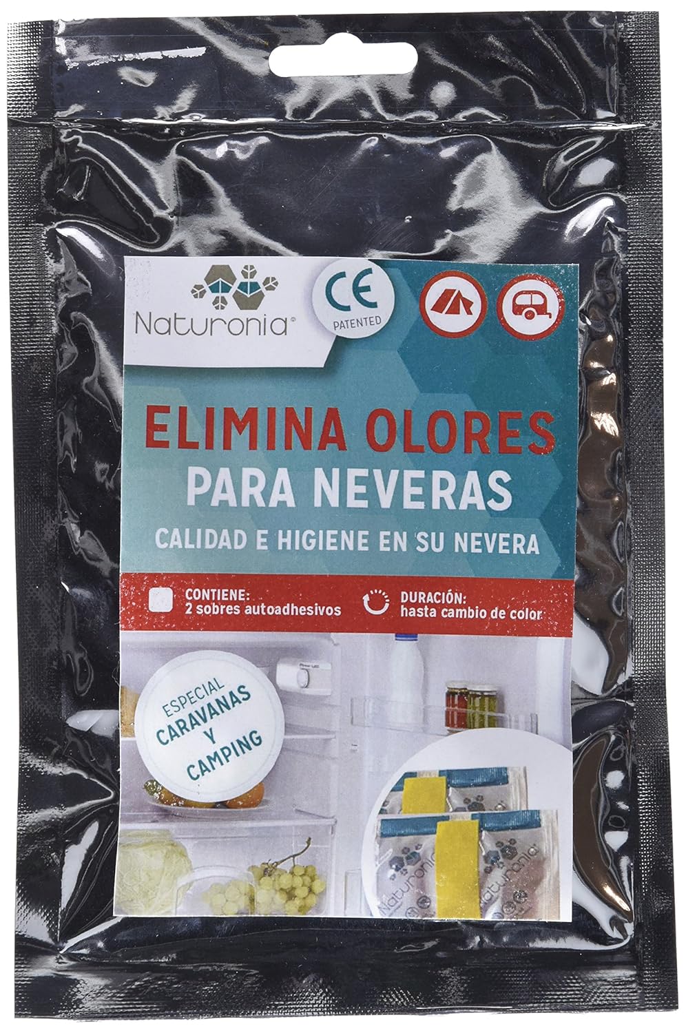 Naturonia Absorbe Olores Frigo 2 Sobres Autoadhesivo: Amazon.es ...