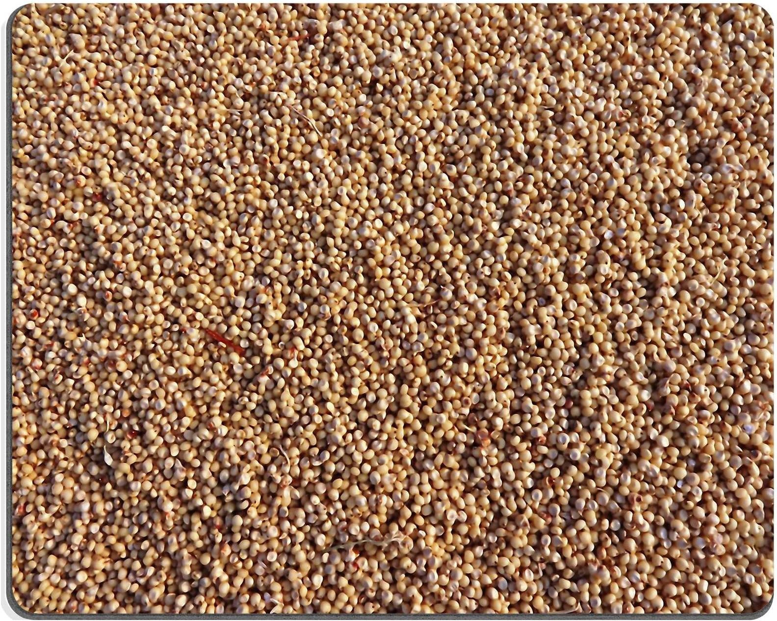 Liili Mouse Pad Sorghum Jowar Grains Seeds Natural Rubber Material Image 275257