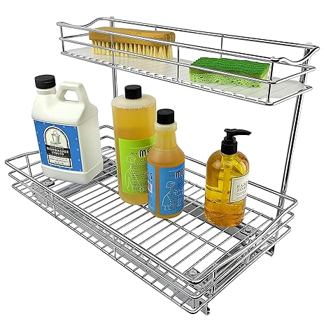 Lynk Professional Slide Out Under Sink Cabinet Organizer Pull