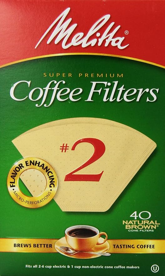 Natural Brown Cone Coffee Filters 
