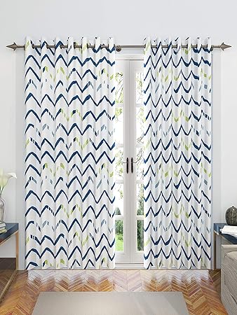 Buy Divine Casa Expression Geometric Door Curtains For Living Room
