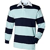 Front Row Sewn Stripe Long Sleeve Rugby Shirt