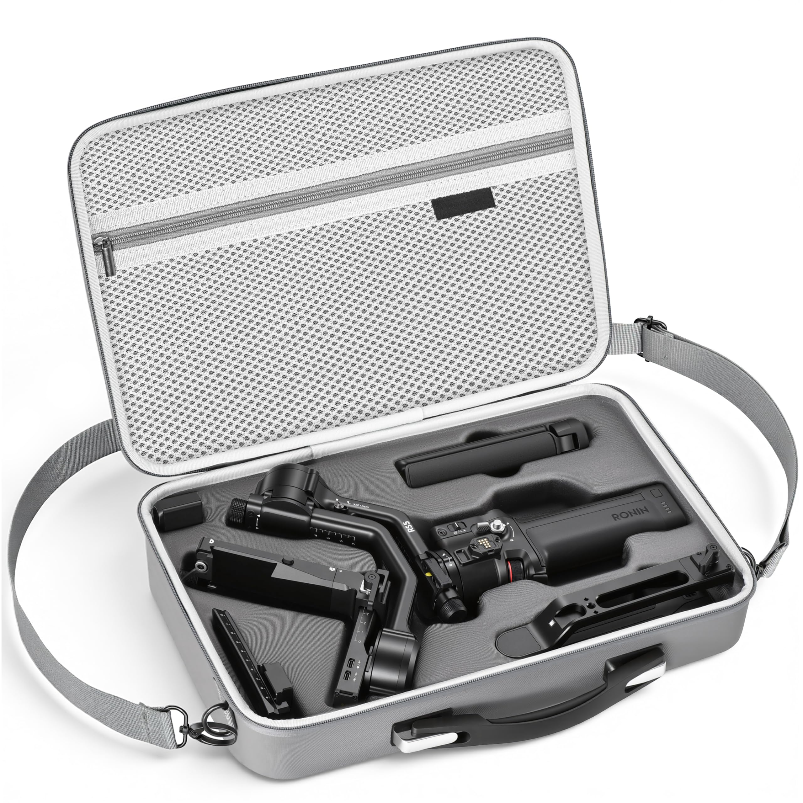 Photo 1 of STARTRC PHOTO Carrying Case for DJI RS 5 Accessories, Portable PU Leather Storage Bag for DJI Ronin RS5 Gimbal Travel Outdoor Vlogging