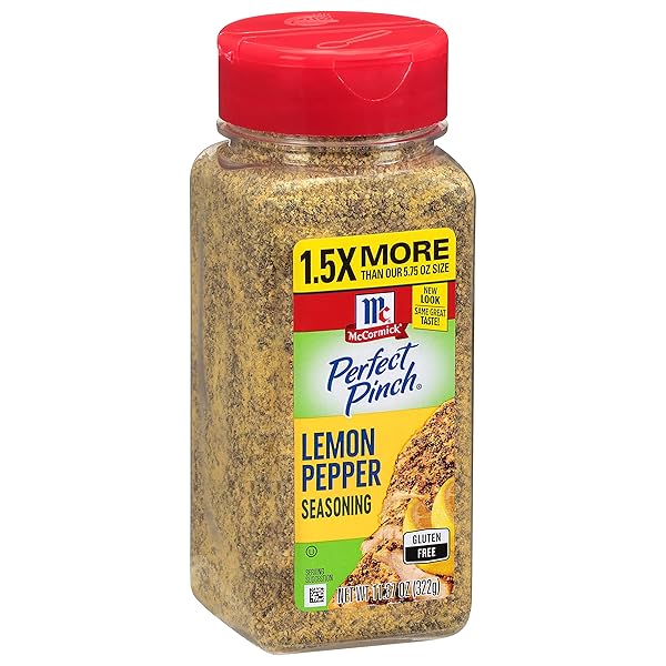 MCCORMICK PERFECT PINCH LEMON PEPPER SEASONING, 11.37 OZ