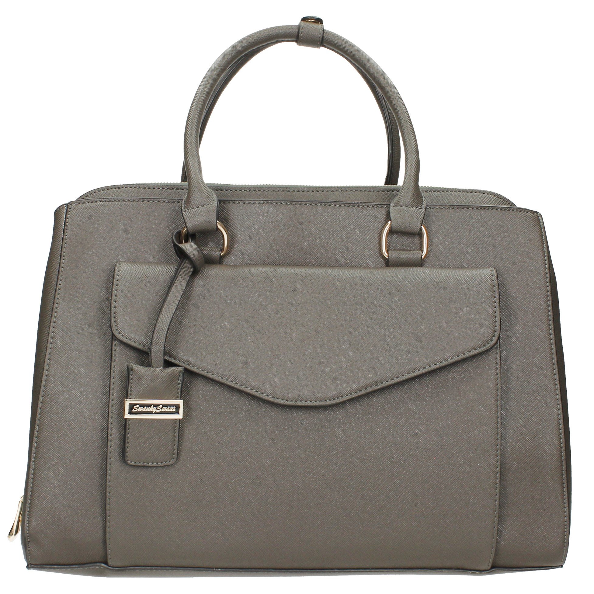 SWANKYSWANS Womens Sara Envelope Work Shoulder Bag Grey
