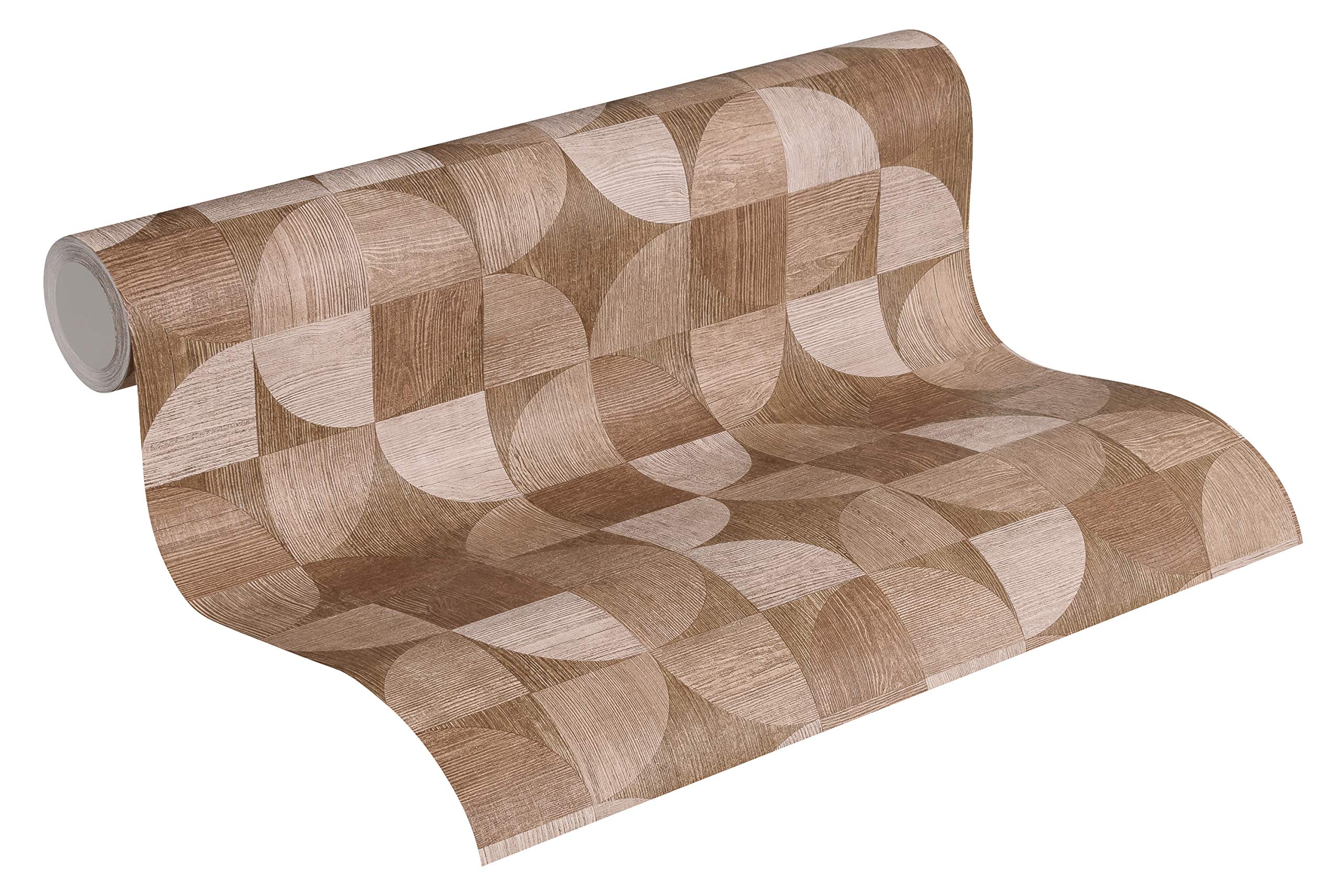 Livingwalls Vintage Wallpaper Metropolitan Stories Non-Woven Nils Olsson - Copenhagen 10.05 m x 0.53 m Brown Beige Made in Germany 369134 36913-4