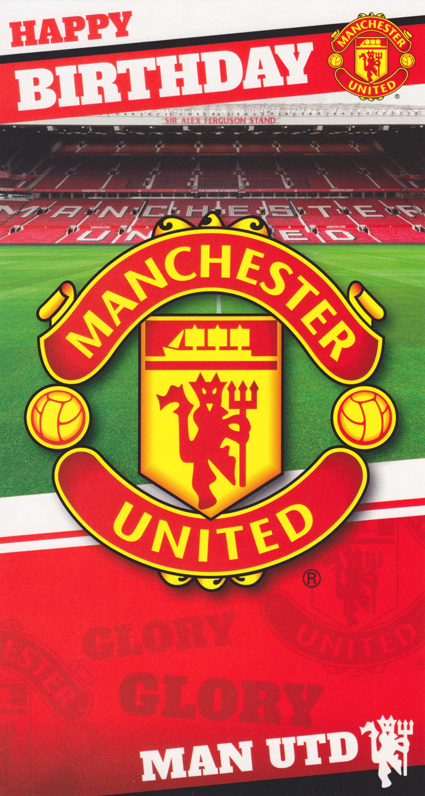 Manchester United Birthday Card Buy Online In Gibraltar At Desertcart