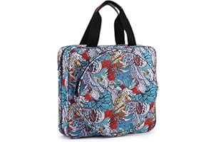 KOKNIT Multifunctional Embroidery Supplies Storage Tote Bag, Large-Capacity Embroidery Project Storage Bag