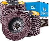SATC Flap Discs 115mm 20 Pack 40/60/80/120 Grits for Angle Grinder