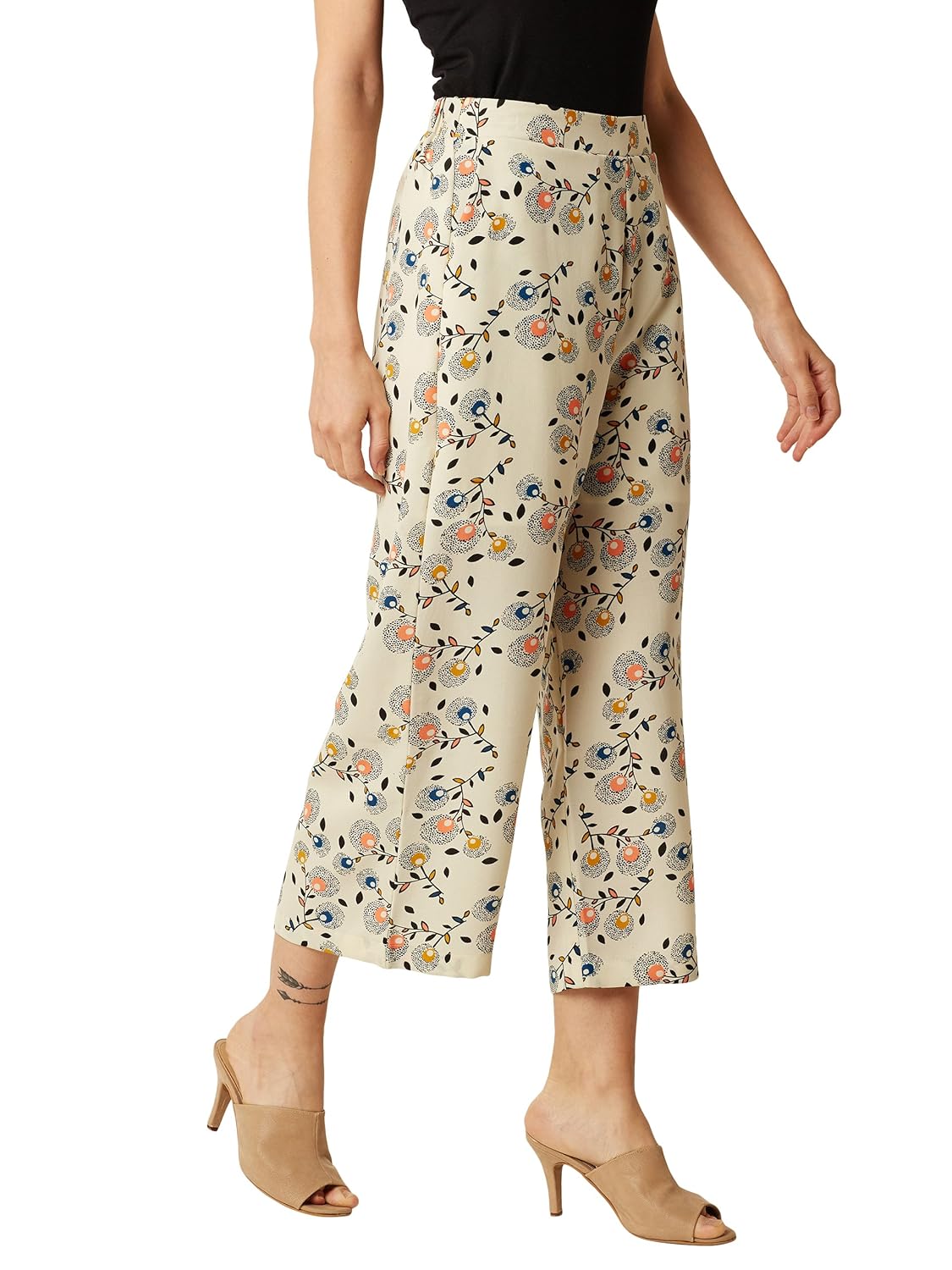 miss chase women's multicolored printed culottes