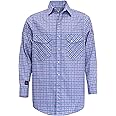 TICOMELA FR Shirts for Men Flame Resistant Shirt CAT2 Light Weight 6.5oz Fire Retardant Men's Welding Shirt